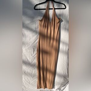 Heart Hips Tan Maxi Dress
